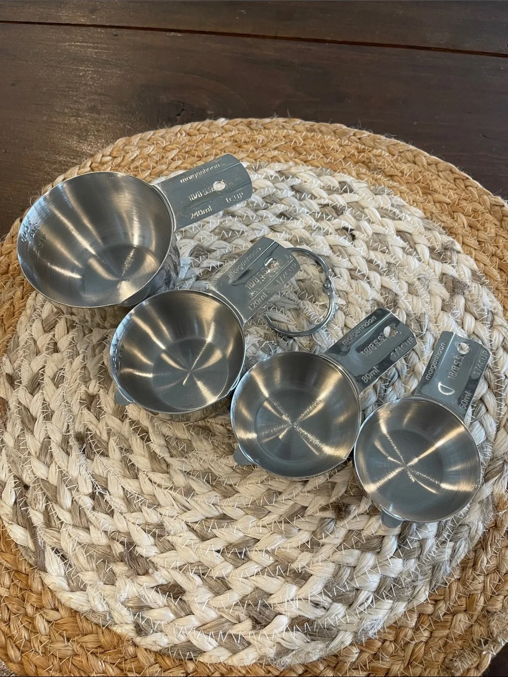 Morgenhaan Stainless Steel Set of Measuring Cups-4 Pieces